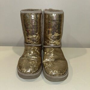 Ugg Sparkle Sequins Classic Short Boot - Used Condition